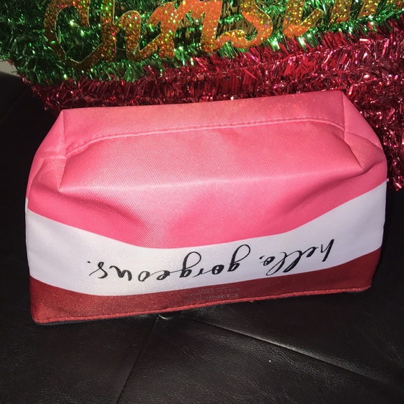 Clinique X Kate Spade Color Block Nylon Cosmetic Pouch NWOT - Picture 5 of 8